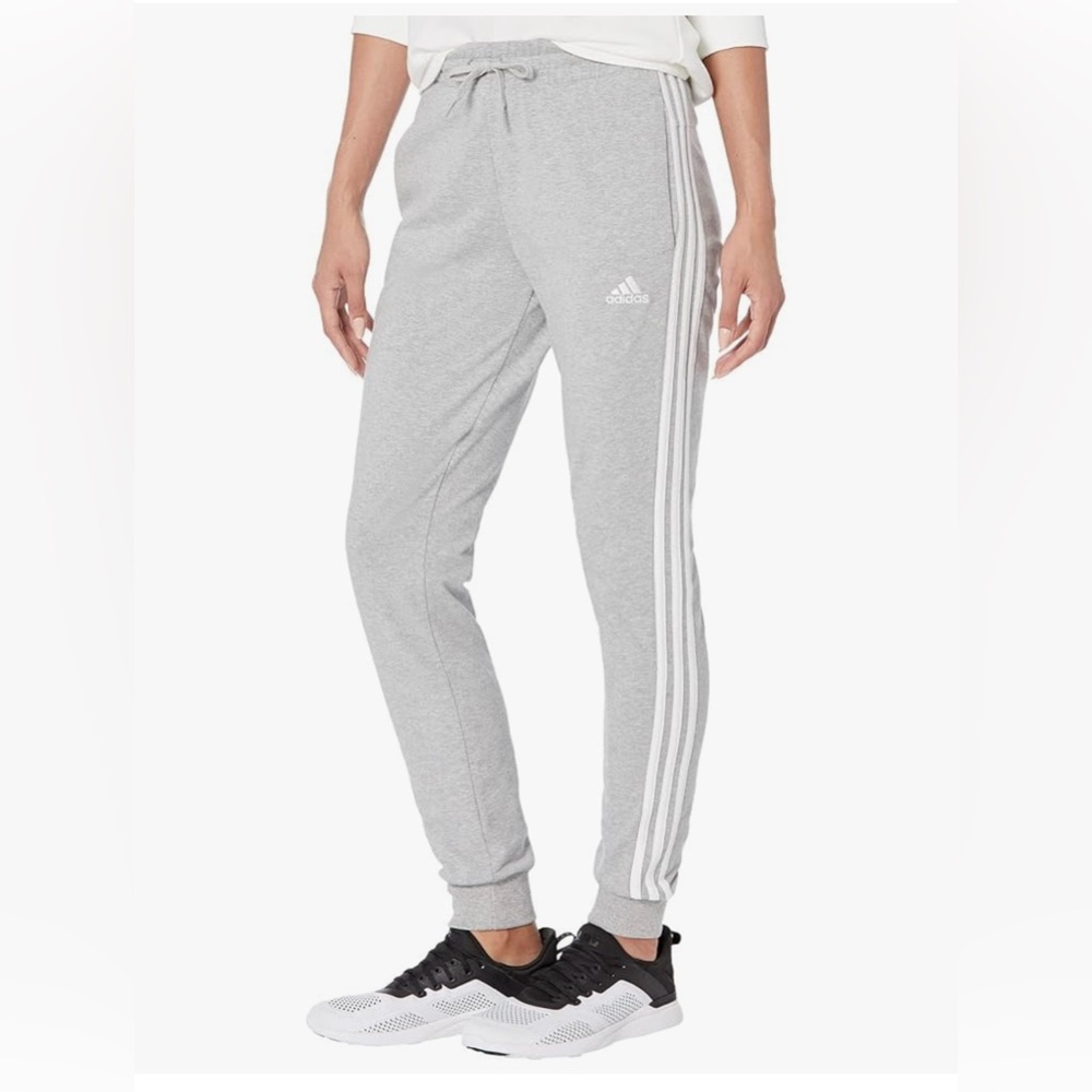 Adidas Women’s 3 Stripes French Terry Pants Size Large NWOT